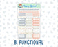Kit 0300 - 1.5" Wide Column - Weekly Kit - October - Autumn Stroll  - For Vertical & Hourly Planners