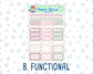 Kit 0232 - 1.5" Wide Column - Weekly Kit - September - Heirloom Garden  - For Vertical & Hourly Planners