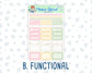 Kit 0260 - 1.5" Wide Column - Weekly Kit - April - Pastel Egg Hunt  - For Vertical & Hourly Planners