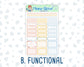 Kit 0222 - 1.5" Wide Column - Weekly Kit - June - Beach Day  - For Vertical & Hourly Planners