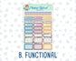 Kit 0304 - 1.5" Wide Column - Weekly Kit - November - Autumn In Bloom  - For Vertical & Hourly Planners