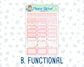 Kit 0294 - 1.5" Wide Column - Weekly Kit - September - Rosy Reveria  - For Vertical & Hourly Planners