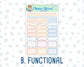 Kit 0270 - 1.5" Wide Column - Weekly Kit - June - Beachside Bliss  - For Vertical & Hourly Planners