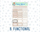 Kit 0303 - 1.5" Wide Column - Weekly Kit - November - Into The Woods  - For Vertical & Hourly Planners