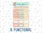 Kit 0239 - 1.5" Wide Column - Weekly Kit - October - October Stroll  - For Vertical & Hourly Planners