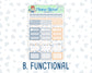 Kit 0299 - 1.5" Wide Column - Weekly Kit - October - Book Nook  - For Vertical & Hourly Planners