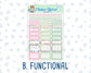 Kit 0267 - 1.5" Wide Column - Weekly Kit - May - Flowers For Mama  - For Vertical & Hourly Planners