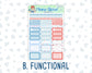 Kit 0224 - 1.5" Wide Column - Weekly Kit - July - Patriotic Parade  - For Vertical & Hourly Planners