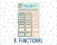 Kit 0242 - 1.5" Wide Column - Weekly Kit - November - Cottage Autumn  - For Vertical & Hourly Planners
