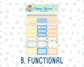 Kit 0219- 1.5" - Bee's Business - May - Weekly Kit For Vertical and Hourly Planners