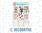 Kit 0272 - 1.5" Wide Column - Weekly Kit - May - Graduation  - For Vertical & Hourly Planners