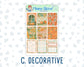 Kit 0233 - 1.5" Wide Column - Weekly Kit - September - Cinnamon Days  - For Vertical & Hourly Planners