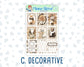 Kit 0303 - 1.5" Wide Column - Weekly Kit - November - Into The Woods  - For Vertical & Hourly Planners