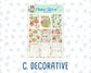 Kit 0295 - 1.5" Wide Column - Weekly Kit - September - Apple Harvest  - For Vertical & Hourly Planners