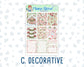 Kit 0244 - 1.5" Wide Column - Weekly Kit - December - Santas Village  - For Vertical & Hourly Planners