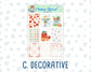 Kit 0235 - 1.5" Wide Column - Weekly Kit - September - Apple Orchard  - For Vertical & Hourly Planners