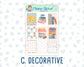 Kit 0234 - 1.5" Wide Column - Weekly Kit - September - REF - Kit 0234 – Reader’s Escape - September  - For Vertical & Hourly Planners