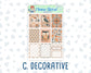 Kit 0237 - 1.5" Wide Column - Weekly Kit - October - Forest Folk  - For Vertical & Hourly Planners