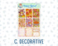 Kit 0240 - 1.5" Wide Column - Weekly Kit - November - Cozy Thanksgiving  - For Vertical & Hourly Planners