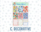 Kit 0220 - 1.5" Wide Column - Weekly Kit - June - June Berries  - For Vertical & Hourly Planners