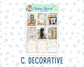 Kit 0300 - 1.5" Wide Column - Weekly Kit - October - Autumn Stroll  - For Vertical & Hourly Planners