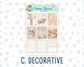 Kit 0301 - 1.5" Wide Column - Weekly Kit - November - Sunday Comfort  - For Vertical & Hourly Planners