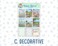 Kit 0267 - 1.5" Wide Column - Weekly Kit - May - Flowers For Mama  - For Vertical & Hourly Planners
