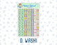 Kit 0267 - 1.5" Wide Column - Weekly Kit - May - Flowers For Mama  - For Vertical & Hourly Planners