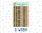 Kit 0242 - 1.5" Wide Column - Weekly Kit - November - Cottage Autumn  - For Vertical & Hourly Planners