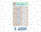 Kit 0266 - 1.5" Wide Column - Weekly Kit - May - Froggy Lake Picnic  - For Vertical & Hourly Planners