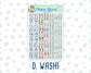 Kit 0221 - 1.5" Wide Column - Weekly Kit - June - Gone Fishing  - For Vertical & Hourly Planners