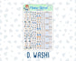 Kit 0299 - 1.5" Wide Column - Weekly Kit - October - Book Nook  - For Vertical & Hourly Planners