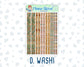 Kit 0243 - 1.5" Wide Column - Weekly Kit - November - Boho Autumn  - For Vertical & Hourly Planners