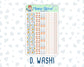 Kit 0234 - 1.5" Wide Column - Weekly Kit - September - REF - Kit 0234 – Reader’s Escape - September  - For Vertical & Hourly Planners