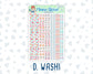 Kit 0246 - 1.5" Wide Column - Weekly Kit - December - Gingerbread Sweets  - For Vertical & Hourly Planners
