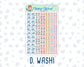 Kit 0270 - 1.5" Wide Column - Weekly Kit - June - Beachside Bliss  - For Vertical & Hourly Planners