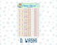 Kit 0232 - 1.5" Wide Column - Weekly Kit - September - Heirloom Garden  - For Vertical & Hourly Planners