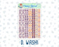 Kit 0236 - 1.5" Wide Column - Weekly Kit - October - Sweet & Spooky  - For Vertical & Hourly Planners