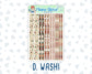 Kit 0298 - 1.5" Wide Column - Weekly Kit - October - Velvet Bloom  - For Vertical & Hourly Planners