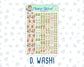 Kit 0295 - 1.5" Wide Column - Weekly Kit - September - Apple Harvest  - For Vertical & Hourly Planners