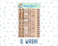 Kit 0296 - 1.5" Wide Column - Weekly Kit - September - Coffee Break  - For Vertical & Hourly Planners