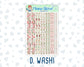 Kit 0244 - 1.5" Wide Column - Weekly Kit - December - Santas Village  - For Vertical & Hourly Planners