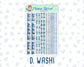 Kit 0247 - 1.5" Wide Column - Weekly Kit - December - Snow Day Adventures  - For Vertical & Hourly Planners