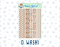 Kit 0237 - 1.5" Wide Column - Weekly Kit - October - Forest Folk  - For Vertical & Hourly Planners