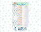 Kit 0225 - 1.5" Wide Column - Weekly Kit - July - Carnival Joy  - For Vertical & Hourly Planners