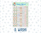Kit 0259 - 1.5" Wide Column - Weekly Kit - March - Spring Garden Chores  - For Vertical & Hourly Planners