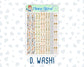 Kit 0300 - 1.5" Wide Column - Weekly Kit - October - Autumn Stroll  - For Vertical & Hourly Planners