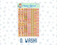 Kit 0240 - 1.5" Wide Column - Weekly Kit - November - Cozy Thanksgiving  - For Vertical & Hourly Planners