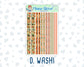 Kit 0239 - 1.5" Wide Column - Weekly Kit - October - October Stroll  - For Vertical & Hourly Planners