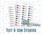 Clean Microwave - Text Sticker With Icon